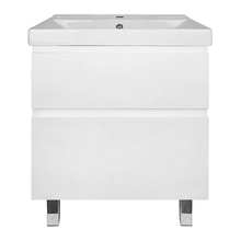 Тумба с раковиной Azario Мила Н CS00091364, 60 см, напольная, белая матовая