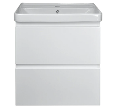 Тумба с раковиной Azario Мила CS00080140, 60 см, подвесная, белая матовая