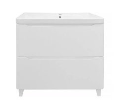 Тумба с раковиной Azario Lotos Н CS00081987, 80 см, напольная, белая