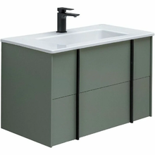 Тумба под раковину Allen Brau Reality 1.32005.CGM, 80 см, подвесная, олива матовый