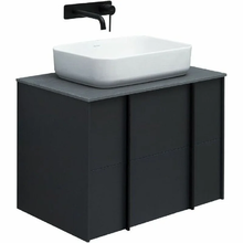 Тумба под раковину Allen Brau Reality 1.32005.AM, 80 см, подвесная, антрацит матовый