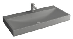 Раковина Bocchi Scala Arch 1079-006-0126, 100 см, фарфор, серая