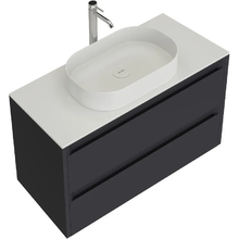 Тумба под раковину Allen Brau Fantasy 1.11003.AM 2.0, 100 см, подвесная, антрацит матовый