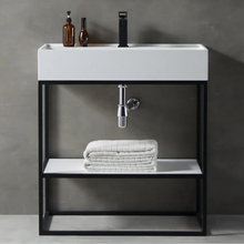 Тумба под раковину Abber Stein AS2630, 80 см, напольная, цвет белый матовый