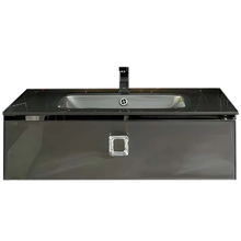 Тумба под раковину Armadi Art Lucido 770-080-GR, 81 см, подвесная, цвет графит