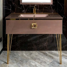 Тумба под раковину Armadi Art Lucido 770-100-PU, 100 см, подвесная, цвет лиловый