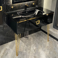 Тумба под раковину Armadi Art Lucido 770-100-B, 100 см, подвесная, цвет черный