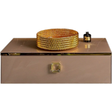 Тумба под раковину Armadi Art Lucido 770-100-Rose, 100 см, подвесная, цвет пыльная роза