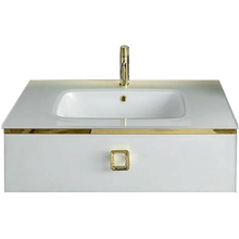 Тумба под раковину Armadi Art Lucido 770-100-W, 100 см, подвесная, цвет жемчужный белый