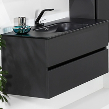 Тумба под раковину Armadi Art Vallessi 837-080-A mat, 80 см, подвесная, цвет антрацит матовый