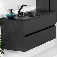 Тумба под раковину Armadi Art Vallessi 837-120-A mat, 120 см, подвесная, цвет антрацит матовый