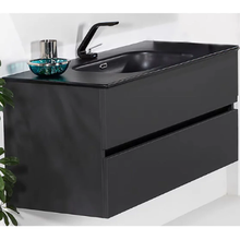 Тумба под раковину Armadi Art Vallessi 837-100-A mat, 100 см подвесная, антрацит матовый