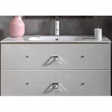 Тумба под раковину Armadi Art Piazza 841-080-WCR, 80 см, подвесная, белый, хром