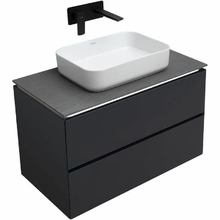 Тумба под раковину Allen Brau Infinity 1.21001.AM, 85 см, подвесная, антрацит матовый