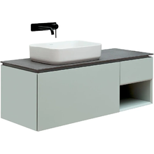 Тумба под раковину Allen Brau Infinity 1.21006.PWM/1.21008.PWM, 120 см, подвесная, левая/правая, папирус матовый