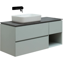 Тумба под раковину Allen Brau Infinity 1.21005.PWM/1.21007.PWM, 120 см, подвесная, левая/правая, папирус матовый