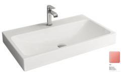 Раковина Bocchi Scala Arch, 1078-032-0126, 81 см, фарфор, розовая