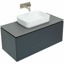 Тумба под раковину Allen Brau Infinity 1.21004.AM, 100 см, подвесная, антрацит матовый