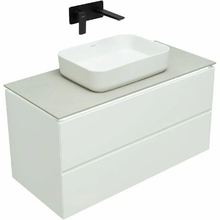 Тумба под раковину Allen Brau Infinity 1.21003.WM, 100 см, подвесная, белый матовый