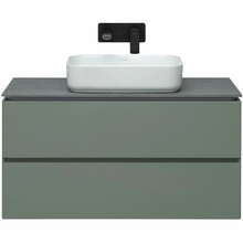 Тумба под раковину Allen Brau Infinity 1.21003.CGM, 100 см, подвесная, олива матовый