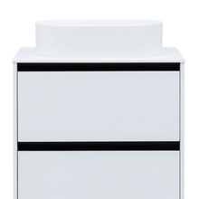 Тумба под раковину Allen Brau Activity 1.34005.WM, 90 см, подвесная, белый матовый/черный браш