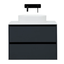 Тумба под раковину Allen Brau Activity 1.34005.AM, 90 см, подвесная, антрацит матовый/черный браш