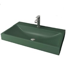 Раковина Bocchi Scala Arch, 1078-027-0126, 81 см, фарфор, зеленая