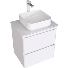 Тумба под раковину Aquanet Эмбер 330465, 60 см, подвесная, цвет белый матовый