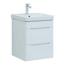 Тумба под раковину Aquanet София 274171, 50 см, 2 ящика, подвесная, цвет белый