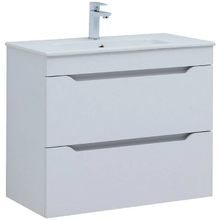 Тумба под раковину Aquanet Практика 330459, 80 см, 2 ящика, цвет белый матовый