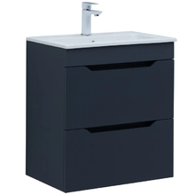 Тумба под раковину Aquanet Практика 330458, 60 см, 2 ящика, цвет маренго