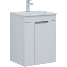 Тумба под раковину Aquanet Практика 330451, 50 см, цвет белый матовый