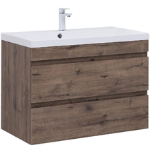 Тумба под раковину Aquanet Нота New 334193, 90 см, цвет дуб веллингтон табак