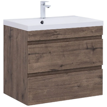 Тумба под раковину Aquanet Нота New 334192, 75 см, цвет дуб веллингтон табак