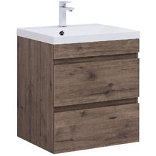 Тумба под раковину Aquanet Нота New 334191, 60 см, цвет дуб веллингтон табак