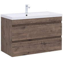 Тумба под раковину Aquanet Нота New 334194, 100 см, цвет дуб веллингтон табак