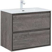 Тумба под раковину Aquanet Милан 336374, 80 см, цвет дуб рошелье