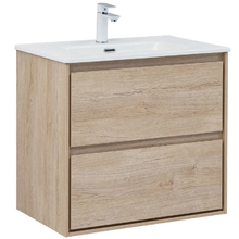 Тумба под раковину Aquanet Милан 336383, 70 см, цвет дуб светлый