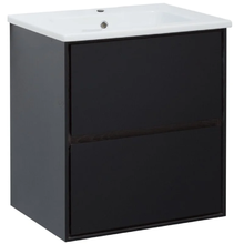 Тумба под раковину Aquanet Милан 306379, 65 см, цвет черный