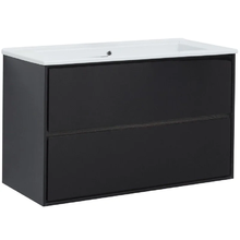 Тумба под раковину Aquanet Милан 316690, 105 см, цвет черный