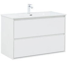 Тумба под раковину Aquanet Милан 336370, 100 см, цвет белый