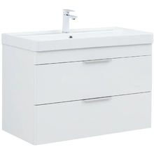 Тумба под раковину Aquanet Ирис New 336311, 90 см, подвесная, цвет белый