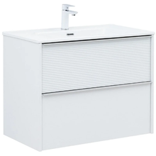 Тумба под раковину Aquanet Вита 330475, 80 см, подвесная, цвет белый матовый