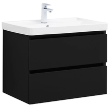 Тумба под раковину Aquanet Вега 2.0, 337954, 70 см, подвесная, черный soft touch