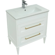 Тумба под раковину Aquanet Бостон 243782, 80 см, подвесная, цвет белый матовый