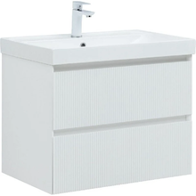 Тумба под раковину Aquanet Альтера 337155, 70 см, подвесная, цвет белый матовый