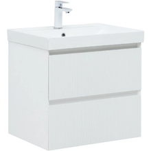 Тумба под раковину Aquanet Альтера 337154, 60 см, подвесная, цвет белый матовый