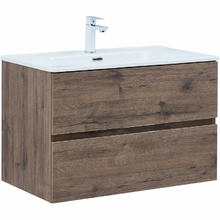 Тумба под раковину Aquanet Алвита New 334186, 80 см, цвет дуб веллингтон табак