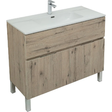 Тумба под раковину Aquanet Алвита New 277557, 100 см, цвет дуб веллингтон белый