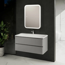 Тумба под раковину Aquame S4 AQM900410GM, 100 см, подвесная, цвет серый